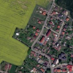 Satellite imagery of [Červené Janovice] church t., CZ