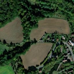 Satellite imagery of [Běstvina-Pařížov] church t., CZ