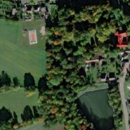Satellite imagery of [Běstvina] church t., CZ