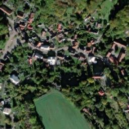 Satellite imagery of [Běstvina] church t., CZ