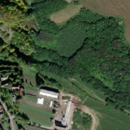 Satellite imagery of [Běstvina] church t., CZ