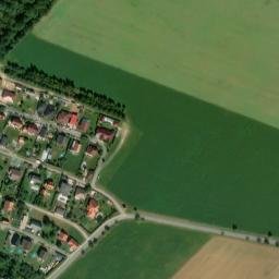Satellite imagery of [Líšťany] church t., CZ