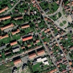 Satellite imagery of [Hořovice] town hall t., CZ