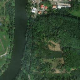 Satellite imagery of [Týnec nad Sázavou] castle outlook t., CZ