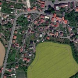 Satellite imagery of [Červené Janovice] church t., CZ