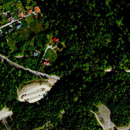 Satellite imagery of cairn, PL