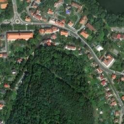 Satellite imagery of [Týnec nad Sázavou] castle outlook t., CZ