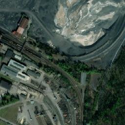 Satellite imagery of Karvina [Orlová-Lazy] mine chimney, CZ