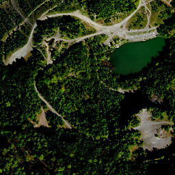 Satellite imagery of cairn, PL