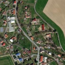 Satellite imagery of [Opatov v Čechách] church t., CZ