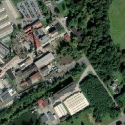 Satellite imagery of Albrecht [Petřvald u Karviné] former mine factory chimney, CZ