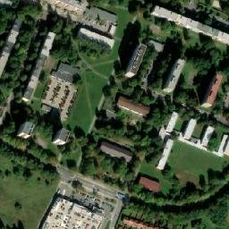 Satellite imagery of Husův sbor [Ostrava-Svinov] church t., CZ