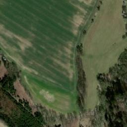 Satellite imagery of [Podveky] church t., CZ