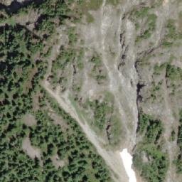 Satellite imagery of Pyramid Mountain, CA