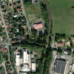 Satellite imagery of Zarohmoty [Třemošná] ceramic factory chimney, CZ