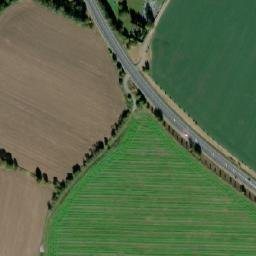 Satellite imagery of [Golčův Jeníkov] cemetery church t., CZ