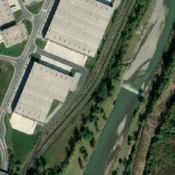 Satellite imagery of Strakáč Vítkovice Steel [Ostrava-Vítkovice] the most massive CZ-chimney, CZ