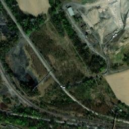 Satellite imagery of [Havířov-Prostřední Suchá] cemetery church t., CZ