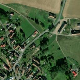 Satellite imagery of [Kšice] church t., CZ