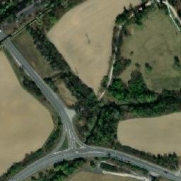 Satellite imagery of [Havířov-Prostřední Suchá] cemetery church t., CZ