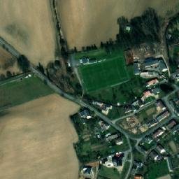 Satellite imagery of [Třeština] church t., CZ