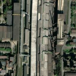 Satellite imagery of ArcelorMital [Ostrava-Bartovice] ironworks chimney, CZ