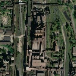 Satellite imagery of ArcelorMital [Ostrava-Bartovice] ironworks chimney, CZ