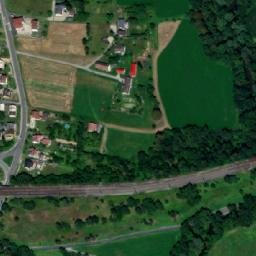 Satellite imagery of [Albrechtice u Českého Těšína] evang. church t., CZ