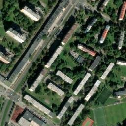 Satellite imagery of [Ostrava - Zábřeh] belfry, CZ