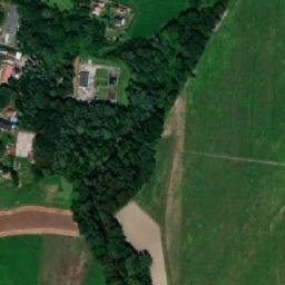 Satellite imagery of [Albrechtice] church t., CZ