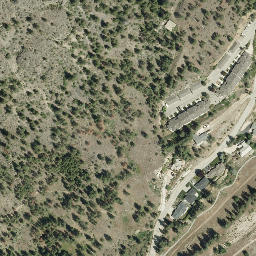 Satellite imagery of Pincushion Mountain, CA