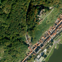 Satellite imagery of Prozelten Castle, DE