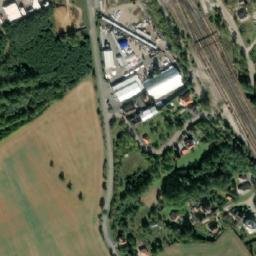 Satellite imagery of [Chrást u Plzně] former brickyard chimney, CZ