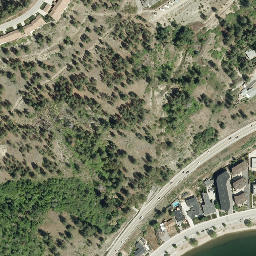 Satellite imagery of Pincushion Mountain, CA