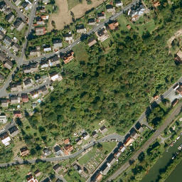 Satellite imagery of Prozelten Castle, DE