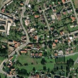 Satellite imagery of [Dýšina] church t., CZ