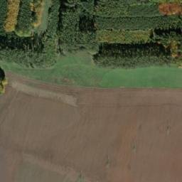 Satellite imagery of [Ošelín] church t., CZ