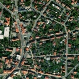 Satellite imagery of [Město Touškov] church t., CZ