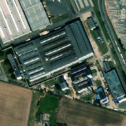 Satellite imagery of Siemens [Mohelnice] factory chimney, CZ
