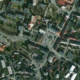 Satellite imagery of [Vítkov] church t., CZ
