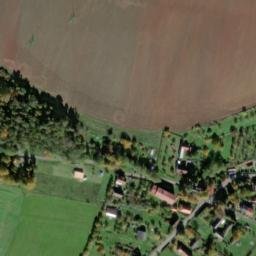 Satellite imagery of [Ošelín] church t., CZ