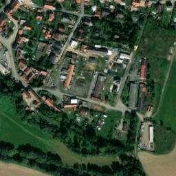 Satellite imagery of [Město Touškov] church t., CZ