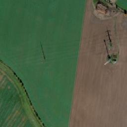 Satellite imagery of sv. Michael [Uhelná Příbram] church t., CZ