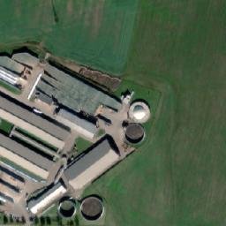 Satellite imagery of sv. Michael [Uhelná Příbram] church t., CZ