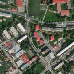 Satellite imagery of [Uničov] town hall t., CZ