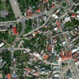 Satellite imagery of [Uničov] town hall t., CZ