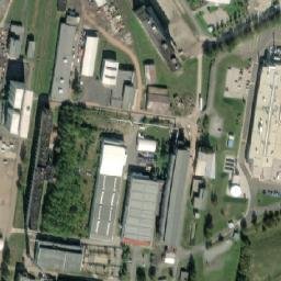 Satellite imagery of [Dýšina] factory chimney, CZ