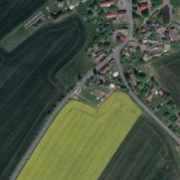 Satellite imagery of [Třebětín] church t., CZ
