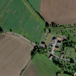 Satellite imagery of sv. Michael [Uhelná Příbram] church t., CZ
