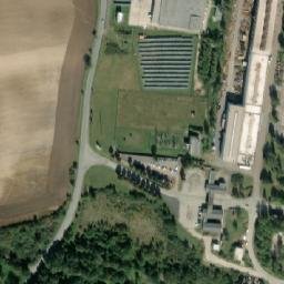 Satellite imagery of [Dýšina] factory chimney, CZ